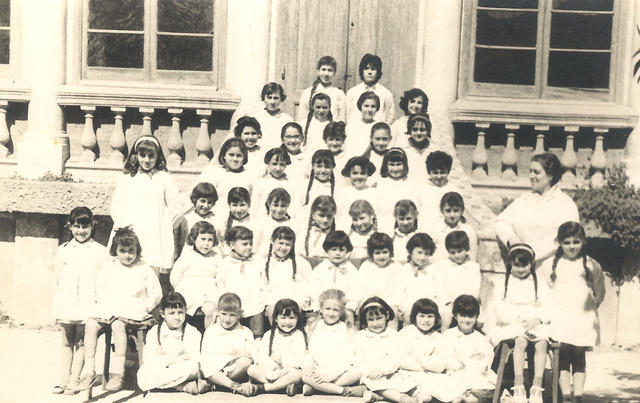 1965.Clase de niñas.Fons:Pepita Esteban Coca.