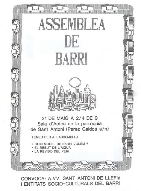 1992 Cartel Asamblea de Barrio