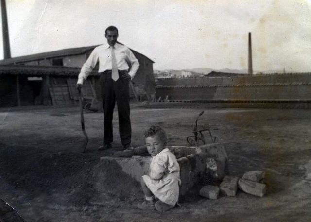 1955. Pati bòbila Joan Elias. Fons: família Ferreres